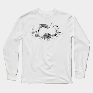 Food Coma Panda Long Sleeve T-Shirt